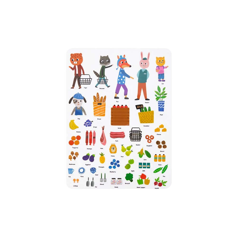 TookyToy - Silicone Sticker Book - Animal Market