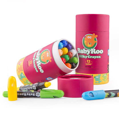 Jar Meló - Twistable Silky Crayons - Washable - 12 Colours