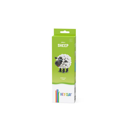 Hey Clay - Modelling Air-Dry Clay with Fun Interactive App - Sheep, series Animals, 3 cans