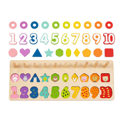 hi Pando - Wooden Counting Stacker - 75pcs