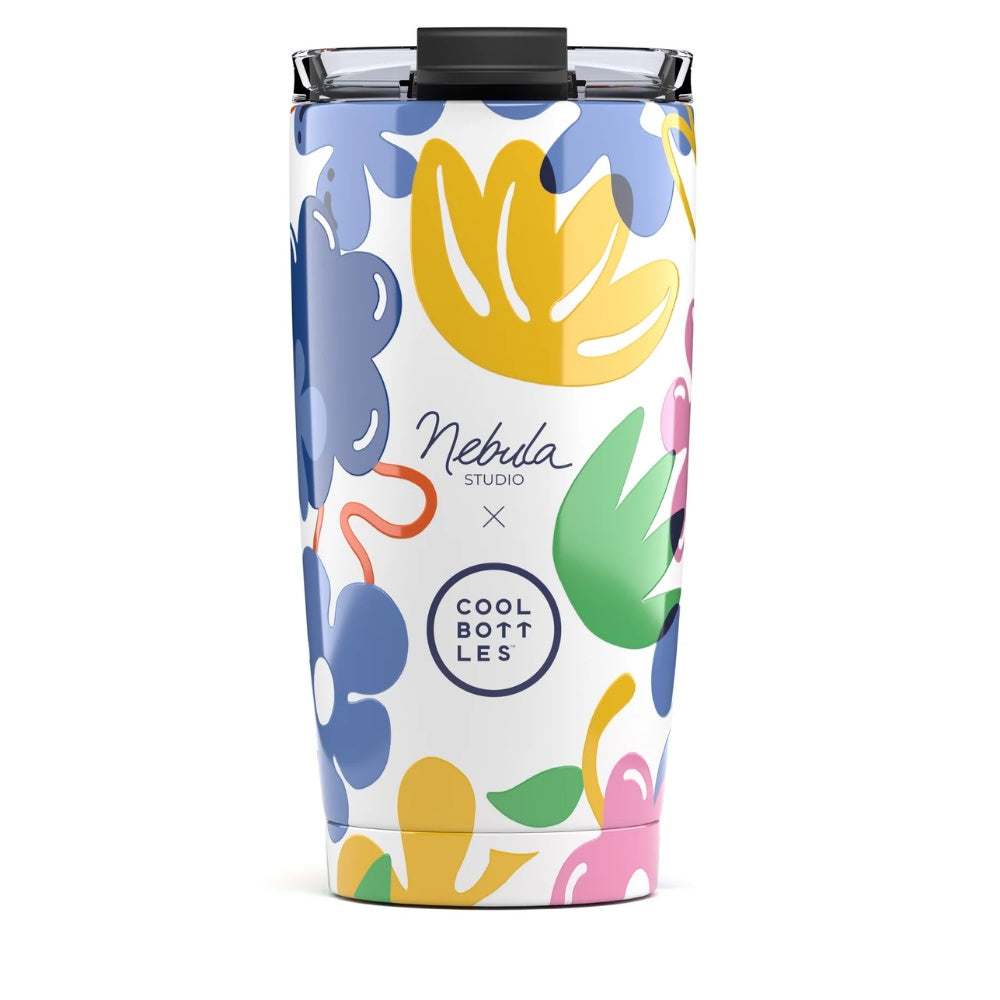 Cool Bottles - Triple-Insulated Travel Tumbler - Floral Madness 550ml