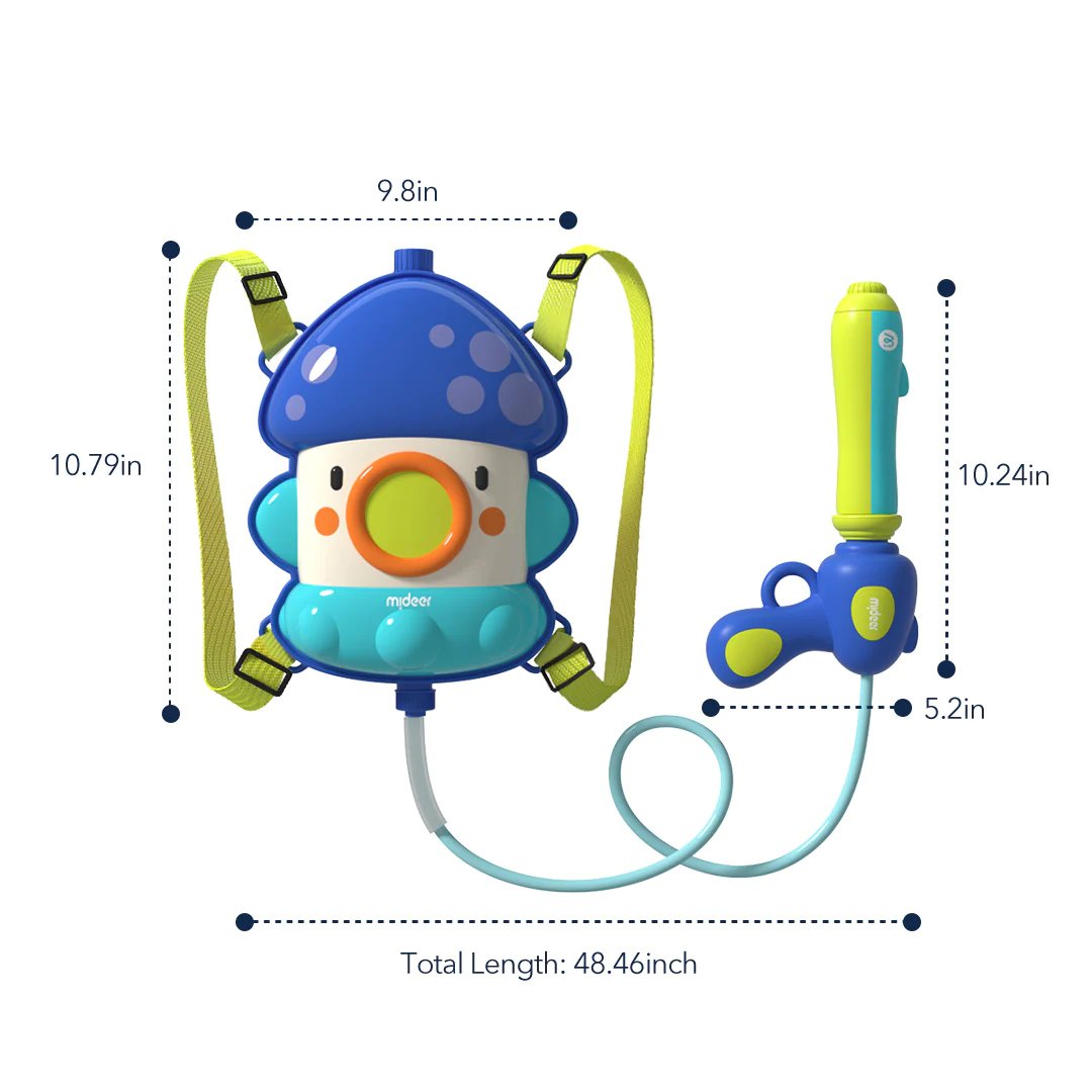 Mideer - Backpack Water Gun - Octopus