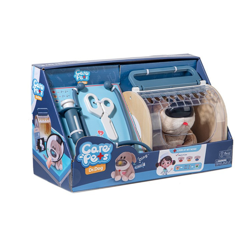 TopBright - Pretend & Play - Dr. Dog Vet Kit with Lights And Sounds - 14pcs