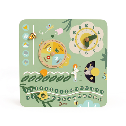 Classic World - Vintage Wooden Calendar