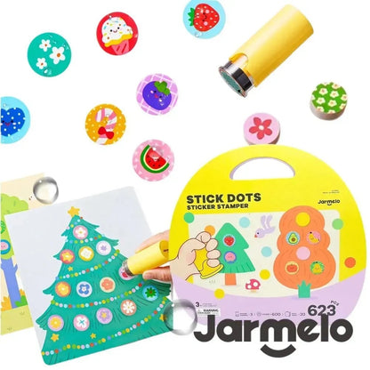 Jar Meló - Dot Sticker Stamper & Reusable Stickers - 600 Pieces