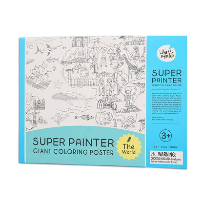 Jar Meló - Super Painter Giant Colouring Poster Pads The World