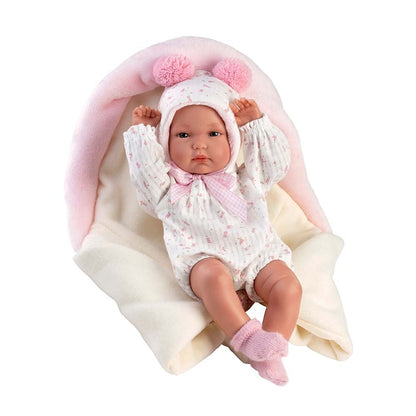 Llorens - Anatomically Correct Baby Girl Doll with Clothing & Sleeping-bag: Bimba - 35cm