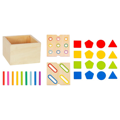 hi Pando - Montessori Shape Sorting Box Learning Toy