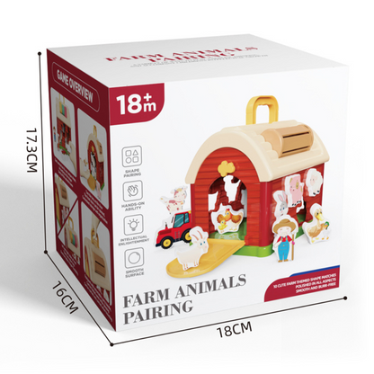 Cogo - Farm Animals Shape Sorter - 11 Pieces - Motherhood