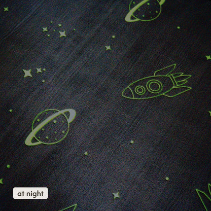 Hakuna Matte - GlowCloud Play Mat Carpet Glow in the Dark - Planets 170 x 120 x 2.5 cm