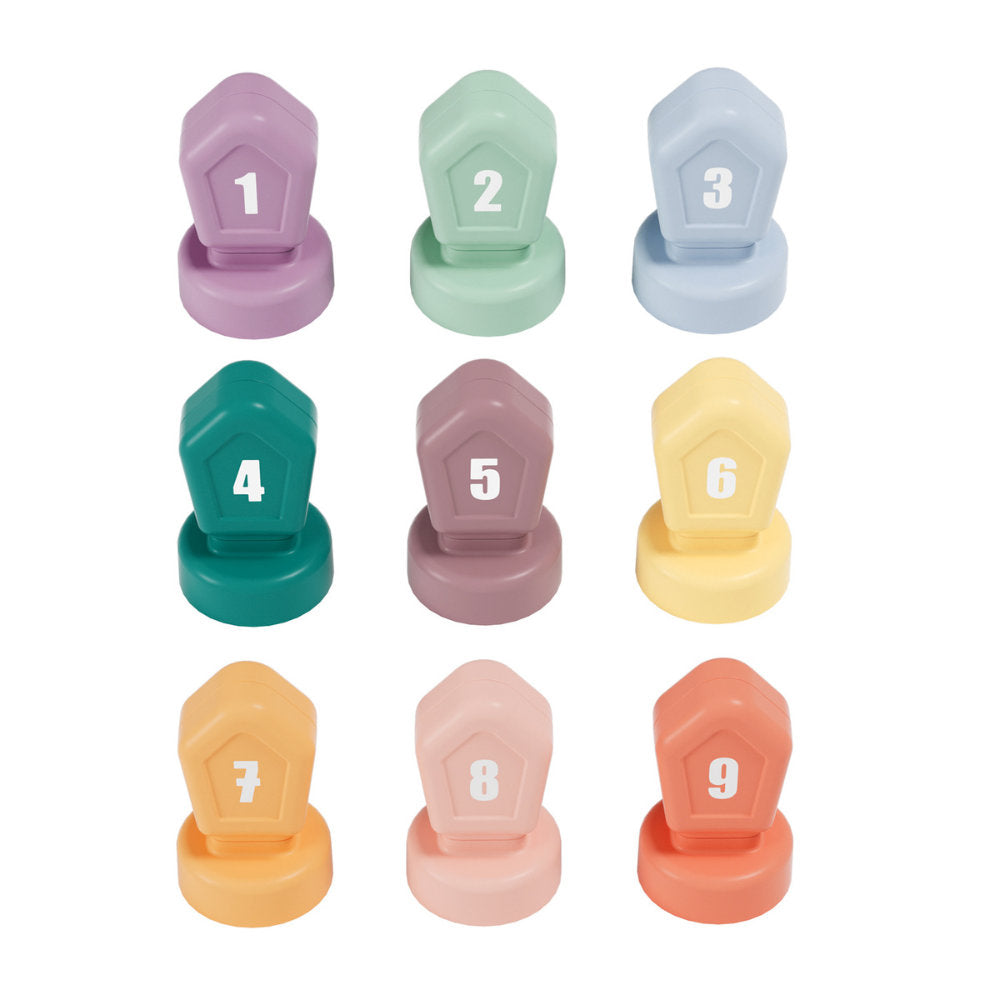 TopBright - Happy Dino Twist - Number & Colour Matching Activity Toy - 20pcs