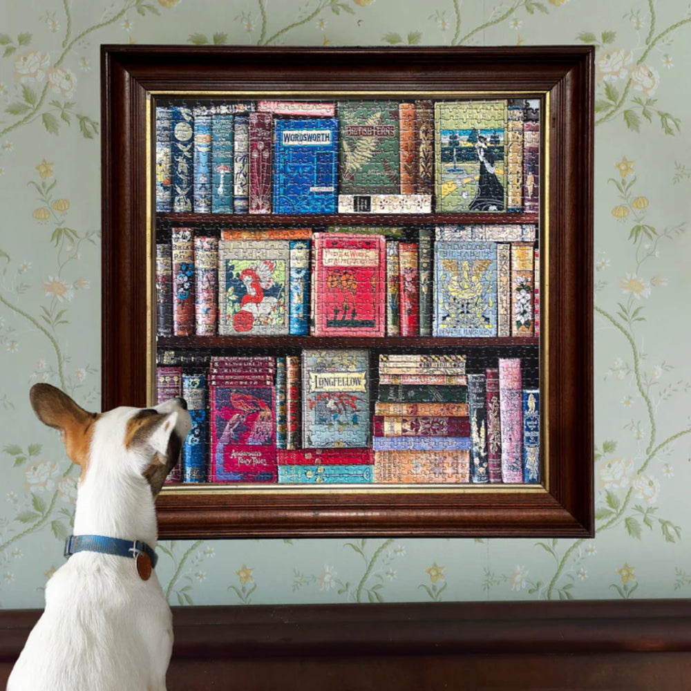 eeBoo - Vintage Library 1000 Piece Square Puzzle