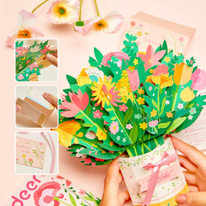 Mideer - Paper Flower Bouquet: 3D Pop-Up Origami Craft Kit
