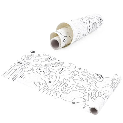 TookyToy - 2-in-1 Dot Art Painting Kit and Colouring Roll: 10 Colours - Motherhood