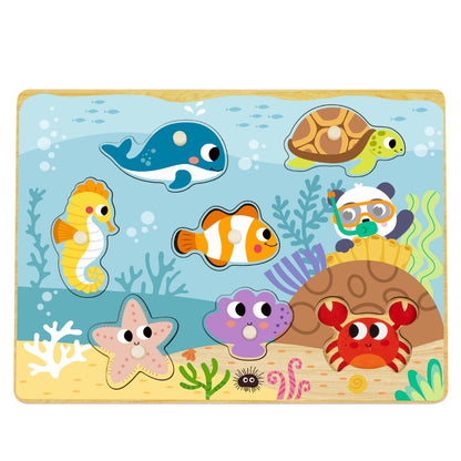 hi Pando - Ocean Themed Animal Puzzle - 8pcs