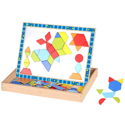 TookyToy Magnetic Shapes Puzzle Set
