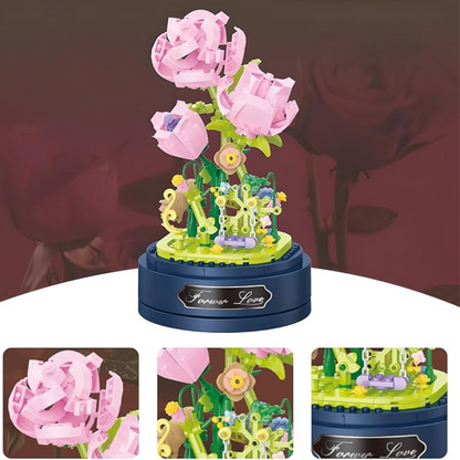 Cogo - Building Block Set - Rose Flower Dome - 335 Pieces