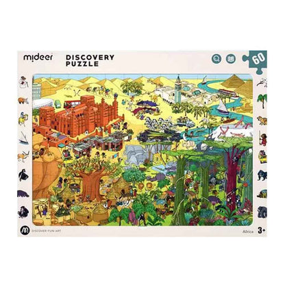 Mideer - Big World Small World Egypt-Themed Discovery Puzzle: 60 Pieces - Motherhood