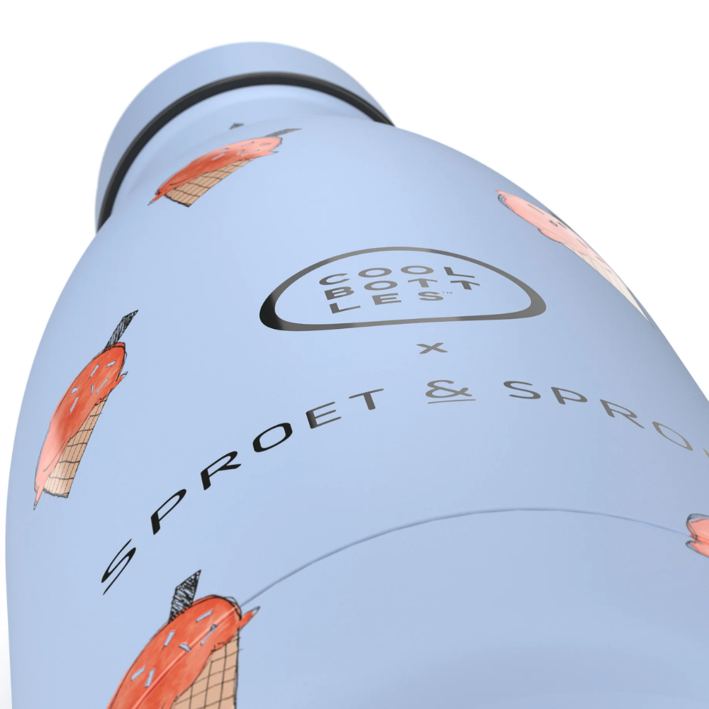 Cool Bottles - Kids Triple-Insulated Water Bottle - SPRT & Blue Scoop 350ml