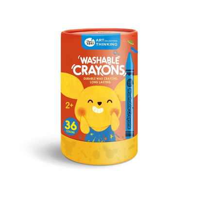 Jar Meló - Wax Crayons - Washable Non-Toxic - 36 Colours