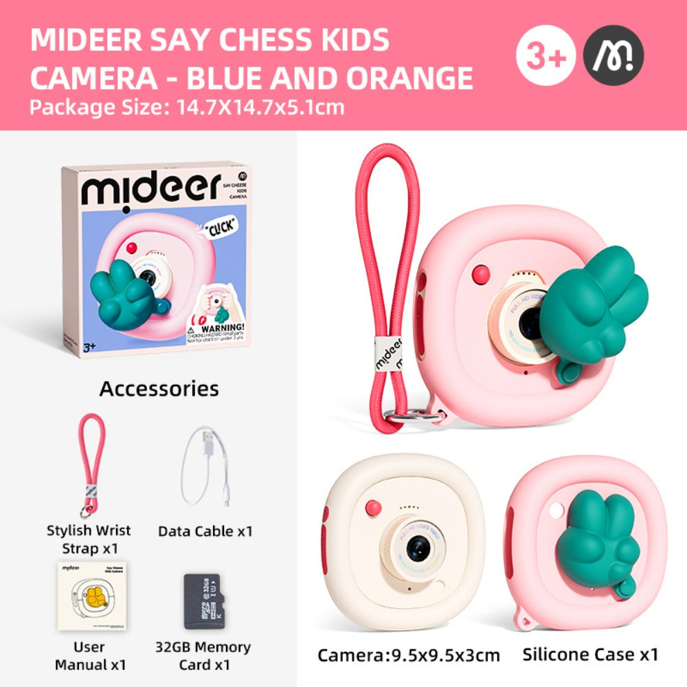 Mideer - Say Cheese Kids Camera - Green and Pink