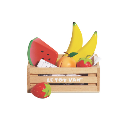 Le Toy Van - Wooden Smoothie Fruit Food Crate - 7pcs
