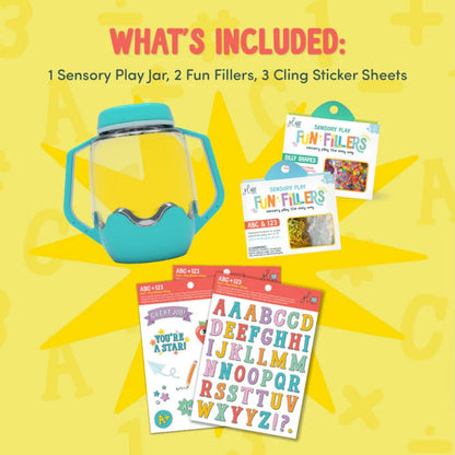 Glo Pals - DIY Sensory Play Jar - ABC Theme