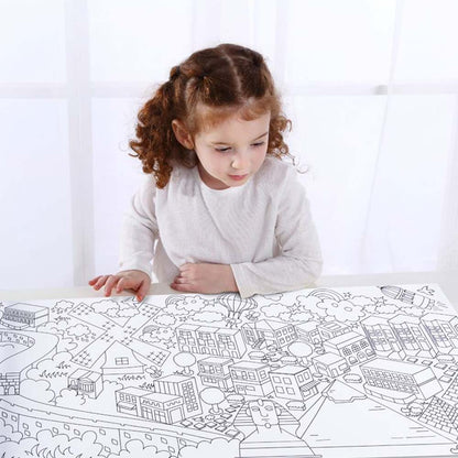 TookyToy - Colouring Roll - Cities Around The World - Motherhood