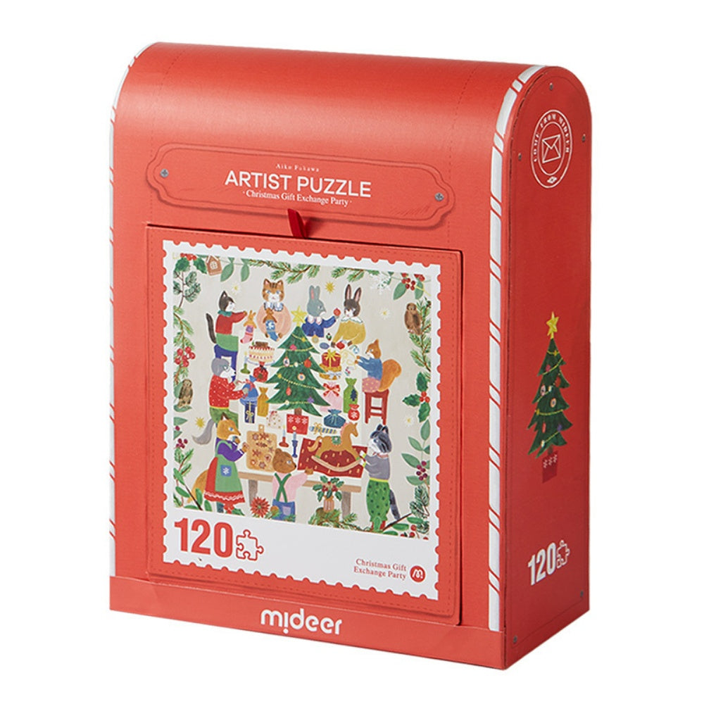 Mideer - Christmas Gift Box - 120 Piece Puzzle