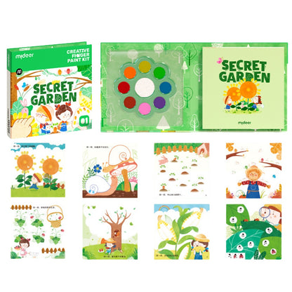 Mideer - Creative Finger Paint Kit - Secret Garden