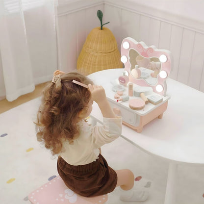 TookyToy - Pretend Play Butterfly Dressing Table Set - 14 Pieces