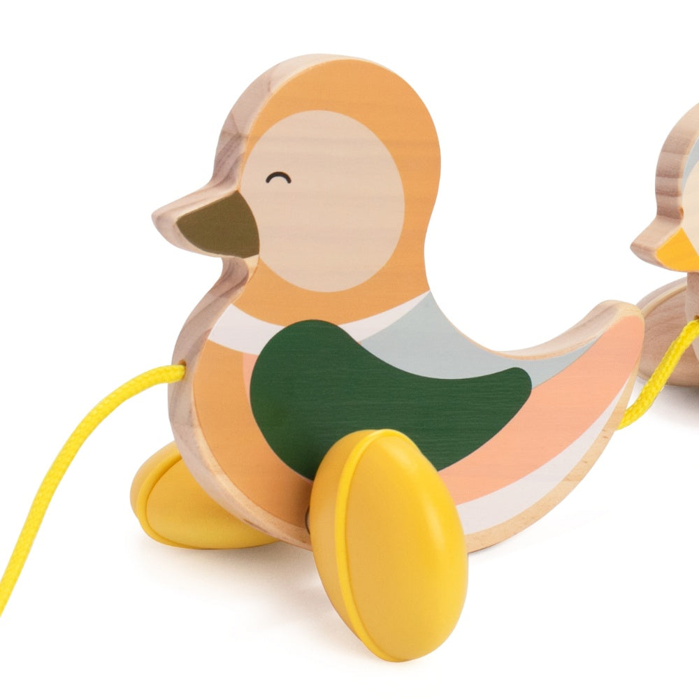 Classic World - Paddling Ducks Wooden Pull-Along Toy for Toddlers