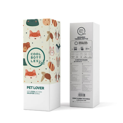 Cool Bottles - Kids Triple-Insulated Water Bottle - Pet Lover 260ml