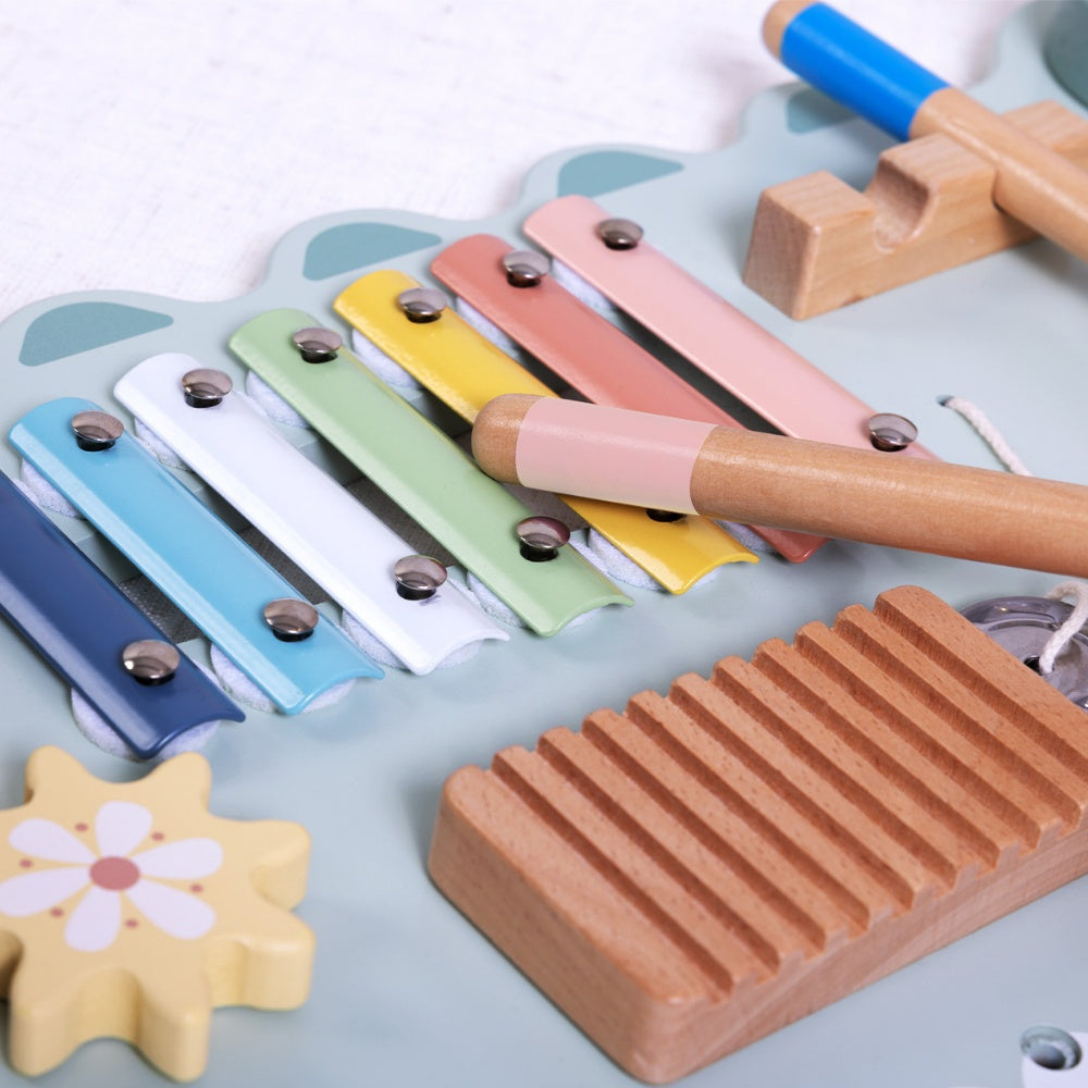 TookyToy - Wooden Crocodile Activity Wall Mounted Learning Toy
