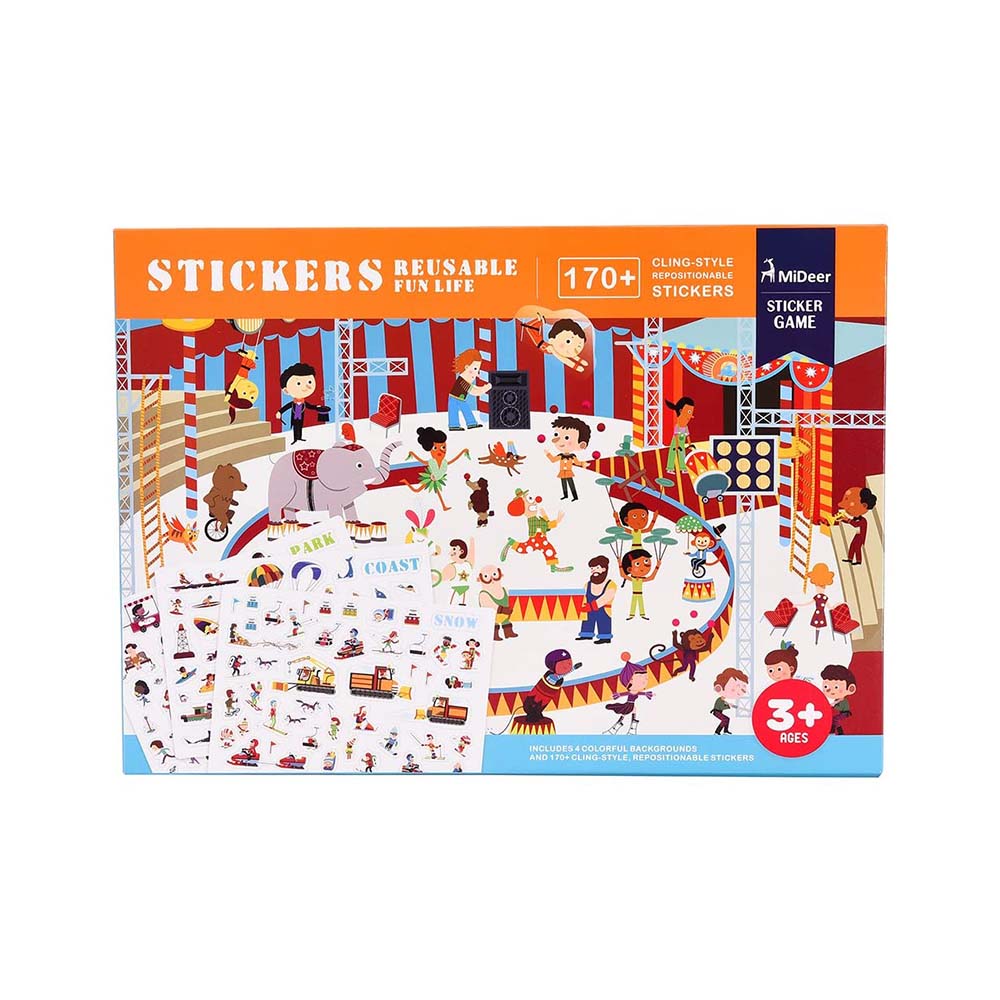 Mideer - Reusable Stickers - Fun Life - 170pcs