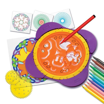 Quercetti - Mandala Drawing Set - Geometric Art & Design Toy for Kids