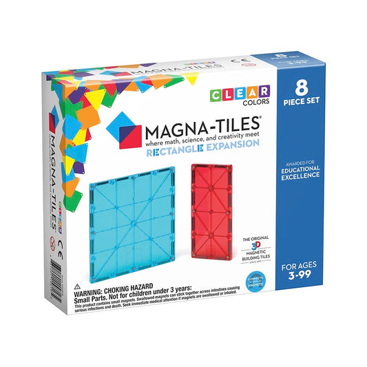 Magna-Tiles® Rectangles 8 Piece Expansion Set