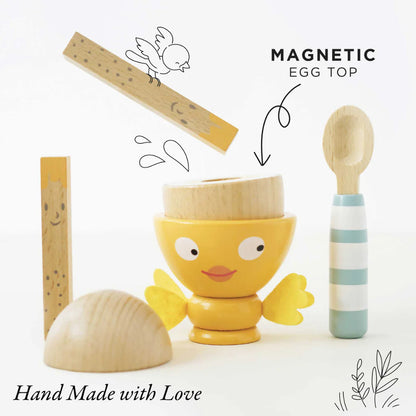 Le Toy Van - Wooden Egg Cup & Soldiers - 6pcs