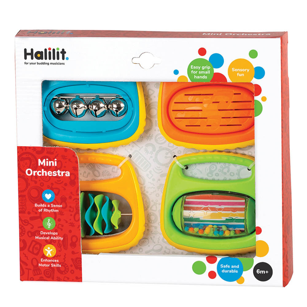 Halilit - Music Instrument for Babies & Toddlers - Mini Orchestra - Gift Set of 4 -**