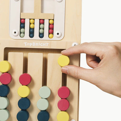 TopBright - Montessori Colour Challenge: Sliding Puzzle Board Game for Kids