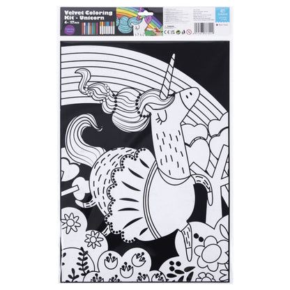 TookyToy - Velvet Colouring Kit - Unicorn