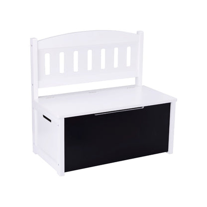 TookyToy - Wooden Toy Chest with Flip-Down Bench Seat