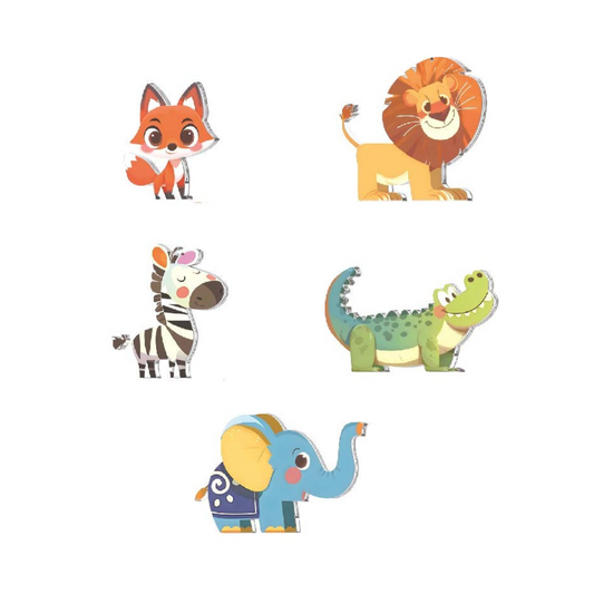 Magnetic Tiles - Wild Animals Set - 70 Pieces