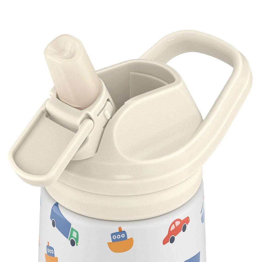 Cool Bottles - Kiddies Triple-Insulated Water Bottle - Little Wheels 350ml
