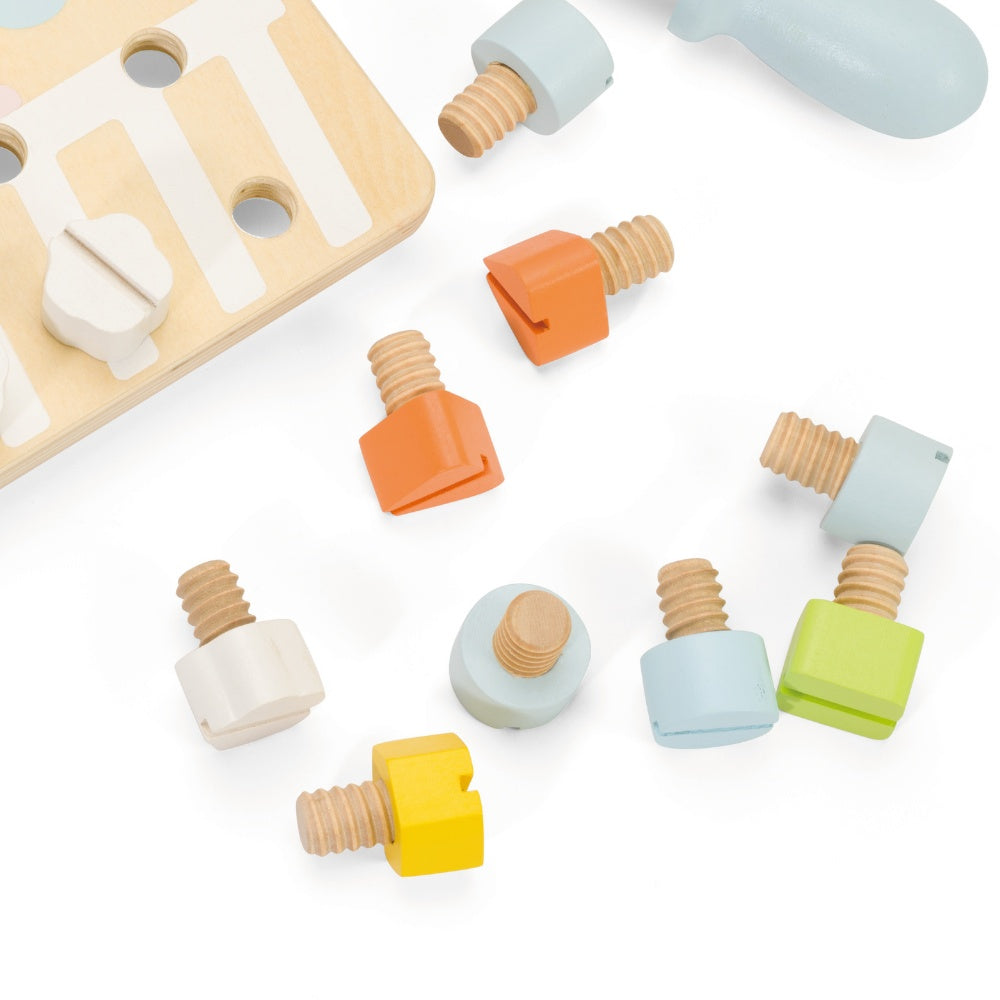 Classic World - Play & Learn - Wooden Screw Board Fine Motor Activity Toy