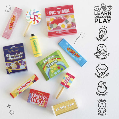 Le Toy Van - Wooden Retro Sweets and Candy Set - 11pcs