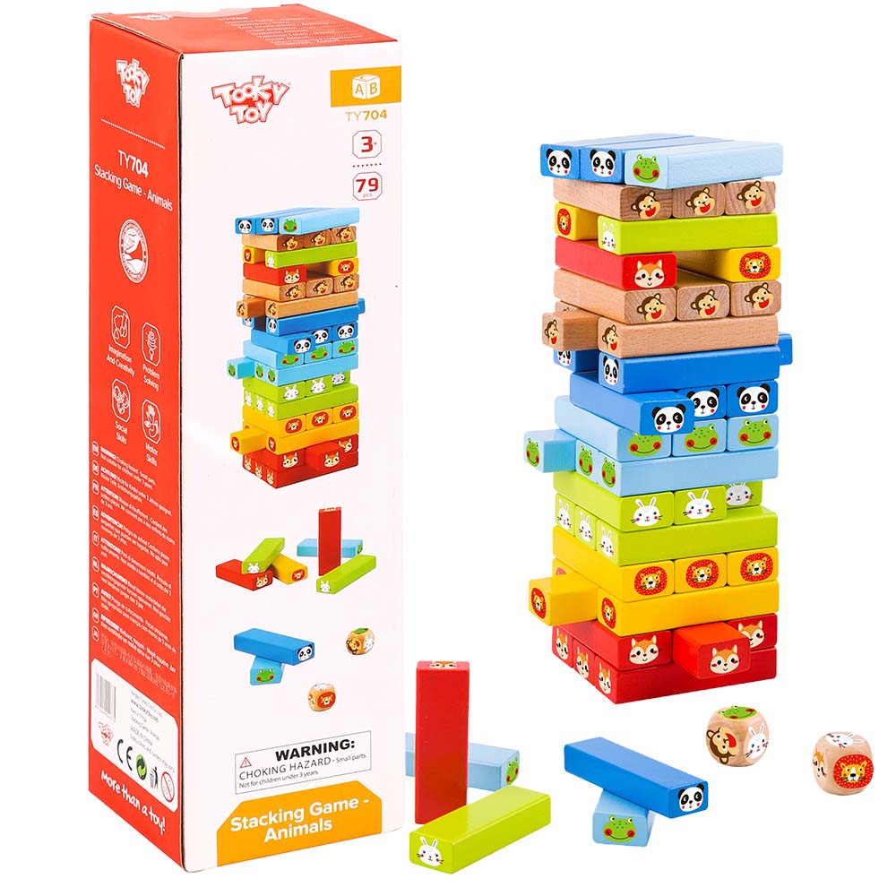 TookyToy - Stacking Game - Animals - Motherhood