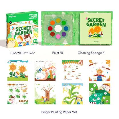 Mideer - Creative Finger Paint Kit - Secret Garden