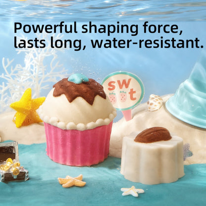 Mideer - Sweet Treat Magic Sand Play Set: 1kg Kinetic Sand with Sensory Bin, Moulds & Tools