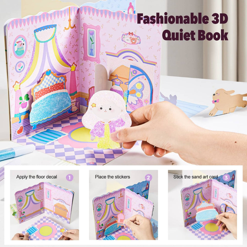 Jar Meló - Paper Craft Dollhouse & Glittery Sand Art Kit